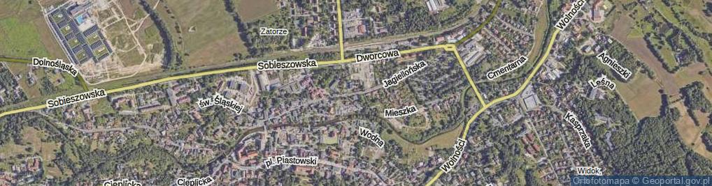 Zdjęcie satelitarne Jagiellońska ul.